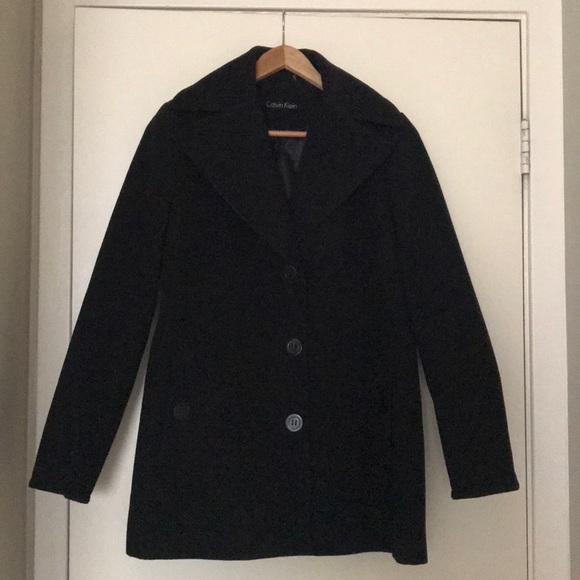 Calvin Klein Black Winter Coat - Picture 1 of 6